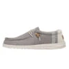 Wally Break Stitch - Grey -Heydude Shoes 110793297 WALLY LINEN NATURAL GREY LEFT 1