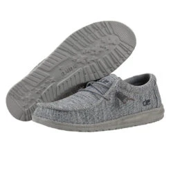 Wally Sox - Grey 10 Wally Sox - Grey -Heydude Shoes 111033000 WALLY B SOX GREY NEWLOGO 03