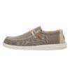 Wally Knit - Desert Brown 1 Wally Knit - Desert Brown -Heydude Shoes 112471581 WALLY ECO SOX DESERT BROWN LEFT 1