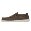 Wally Linen - Dark Brown -Heydude Shoes 112471628 WALLY ECO LINEN DARK BROWN LEFT 1