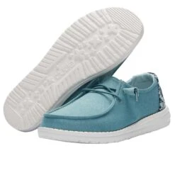 Wendy Stretch Fleece - Sea Blue -Heydude Shoes 121412121 WENDY STRETCH FLEECE SEA BLUE 03