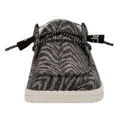 Wendy Woven - Zebra Black Stripe -Heydude Shoes 121414740 WENDY ZEBRA BLACK STRIPE LEFT 4