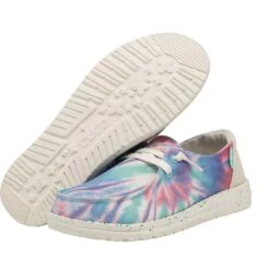 Wendy Tie Dye - Rose Candy -Heydude Shoes 121419864 WENDY ROSE CANDY TIE DYE LEFT 3