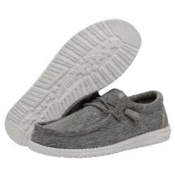 Wally Ascend Woven - Carbon -Heydude Shoes 40002 0YK WALLYASCENDWOVEN CARBON PAIRBOTTOM