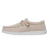 Wally Slub Canvas - Natural -Heydude Shoes 40009 106 WALLYSLUBCANVAS NATURAL LEFTSIDE