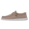 Wally Slub Canvas - Tan -Heydude Shoes 40009 265 WALLYSLUBCANVAS TAN LEFTSIDE
