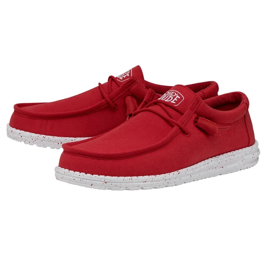 Wally Slub Canvas - Red 4 Wally Slub Canvas - Red - Image 2