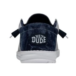 Wally Funk Tie Dye - Indigo -Heydude Shoes 40012 4ME WALLYFUNKTIEDYE INDIGO LEFTBACK