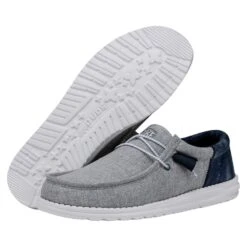 Wally Funk Tie Dye - Indigo -Heydude Shoes 40012 4ME WALLYFUNKTIEDYE INDIGO PAIRBOTTOM