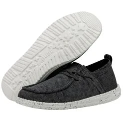 Wally Halo - Dark Grey 10 Wally Halo - Dark Grey -Heydude Shoes 40014 029 WALLY HALO DARK GREY LEFT 3