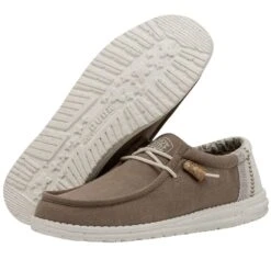 Wally Break Stitch - Clay -Heydude Shoes 40015 0Y8 WALLY BREAK STITCH CLAY LEFT 3