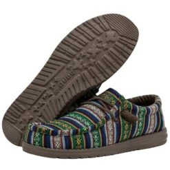 Wally Serape - Blue Canyon 10 Wally Serape - Blue Canyon -Heydude Shoes 40017 9BK WALLY SERAPE BLUE CANYON LEFT 3
