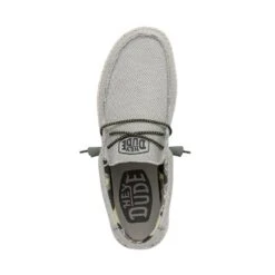 Wally Sox Triple Needle - Fog -Heydude Shoes 40020 1HA WALLYSOXTRIPLENEEDLE FOG LEFTTOP