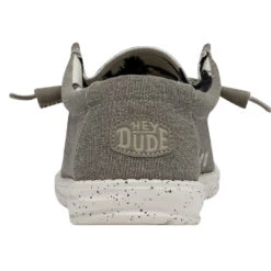 Wally Stretch - Beige -Heydude Shoes 40022 205 WALLYSTRETCHCANVAS BEIGE LEFTBACK