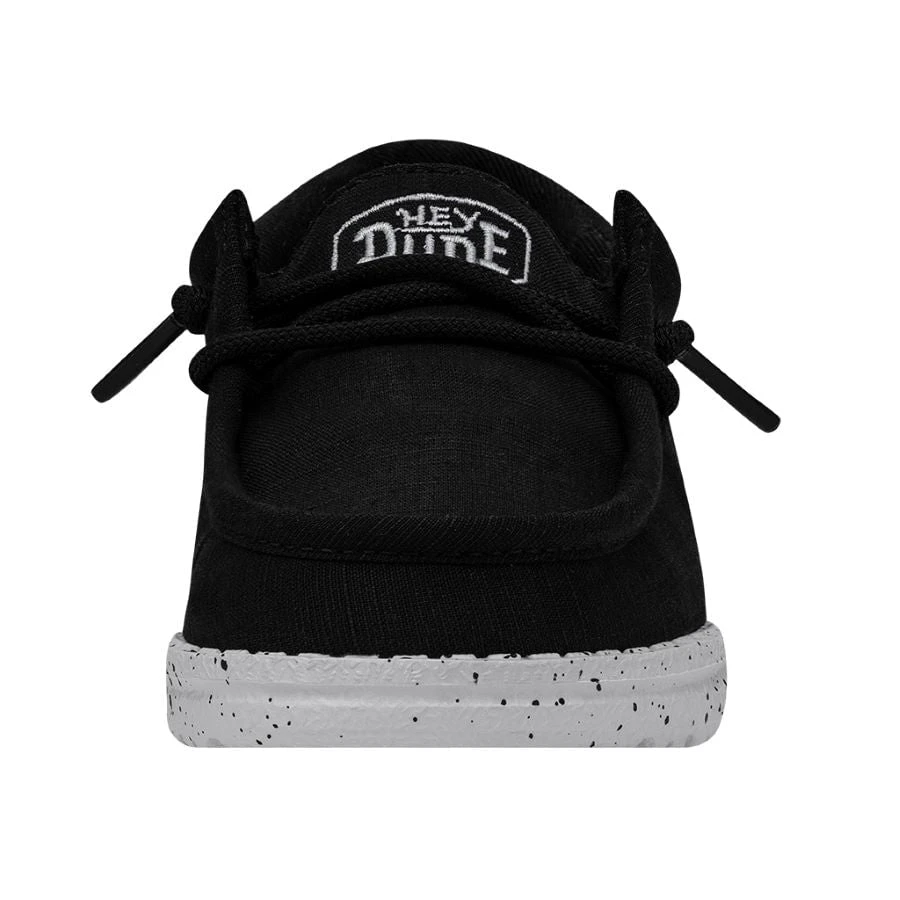 Wally Toddler Slub Canvas - Black 7 Wally Toddler Slub Canvas - Black - Image 5