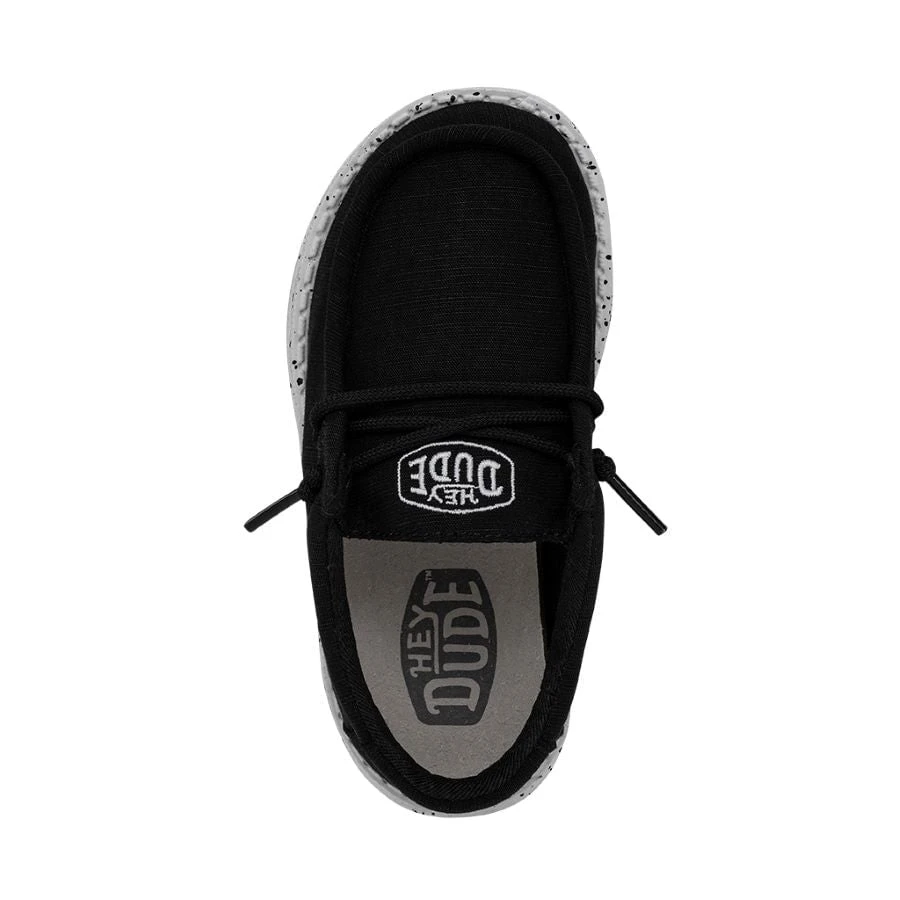 Wally Toddler Slub Canvas - Black 5 Wally Toddler Slub Canvas - Black - Image 3