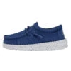 Wally Toddler Slub Canvas - True Blue -Heydude Shoes 40029 428 WALLYTODDLERSLUBCANVAS TRUEBLUE LEFTSIDE