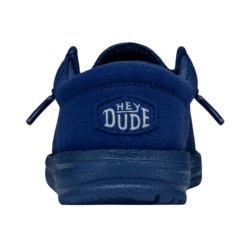 Wally Toddler Funk Mono - True Blue -Heydude Shoes 40030 428 WALLYTODDLERFUNKMONO TRUEBLUE LEFTBACK