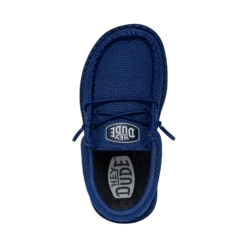 Wally Toddler Funk Mono - True Blue -Heydude Shoes 40030 428 WALLYTODDLERFUNKMONO TRUEBLUE LEFTTOP