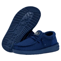 Wally Toddler Funk Mono - True Blue -Heydude Shoes 40030 428 WALLYTODDLERFUNKMONO TRUEBLUE PAIRBOTTOM