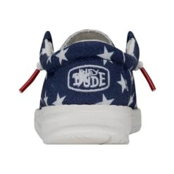 Wally Toddler Patriotic - American Flag -Heydude Shoes 40031 9CW WALLYTODDLERPATRIOTIC AMERICANFLAG LEFTBACK