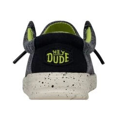 Wally Toddler Stretch - Navy Speckle 12 Wally Toddler Stretch - Navy Speckle -Heydude Shoes 40035 4MP WALLYTODDLERSTRETCH NAVYSPECKLE LEFTBACK