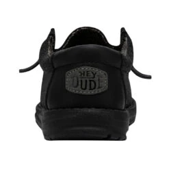 Wally Youth - Basic Black 12 Wally Youth - Basic Black -Heydude Shoes 40041 001 WALLY YOUTH BASIC BLACK LEFT 5