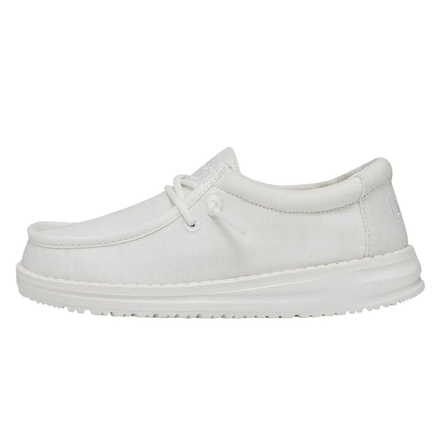Wally Youth Slub Canvas - White 3 Wally Youth Slub Canvas - White
