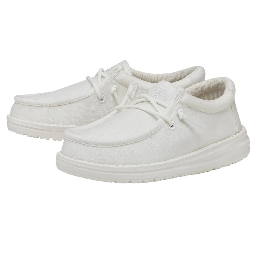 Wally Youth Slub Canvas - White 4 Wally Youth Slub Canvas - White - Image 2