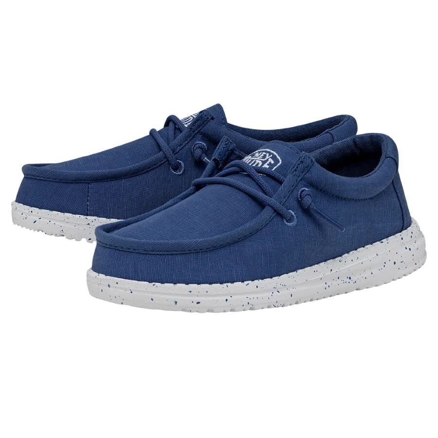 Wally Youth Slub Canvas - True Blue 4 Wally Youth Slub Canvas - True Blue - Image 2