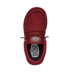 Wally Youth Funk Mono - Red -Heydude Shoes 40045 610 WALLYYOUTHFUNKMONO RED LEFTTOP