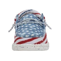 Wally Youth Patriotic - Stars And Stripes 11 Wally Youth Patriotic - Stars And Stripes -Heydude Shoes 40046 9C8 WALLYYOUTHPATRIOTIC STARSANDSTRIPES LEFTFRONT