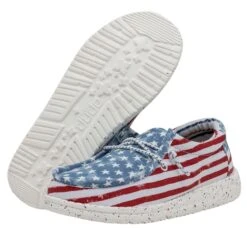 Wally Youth Patriotic - Stars And Stripes 10 Wally Youth Patriotic - Stars And Stripes -Heydude Shoes 40046 9C8 WALLYYOUTHPATRIOTIC STARSANDSTRIPES PAIRBOTTOM