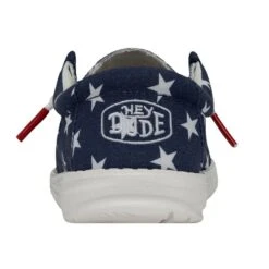 Wally Youth Patriotic - American Flag 12 Wally Youth Patriotic - American Flag -Heydude Shoes 40046 9CW WALLYYOUTHPATRIOTIC AMERICANFLAG LEFTBACK 1