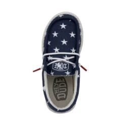 Wally Youth Patriotic - American Flag 13 Wally Youth Patriotic - American Flag -Heydude Shoes 40046 9CW WALLYYOUTHPATRIOTIC AMERICANFLAG LEFTTOP