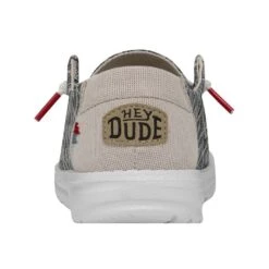 Wendy Boho - Embroidery Dark Grey -Heydude Shoes 40054 1GS WENDYBOHO EMBROIDERYDARKGREY LEFTBACK