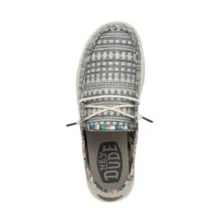 Wendy Boho - Embroidery Grey 13 Wendy Boho - Embroidery Grey -Heydude Shoes 40054 1KM WENDYBOHO EMBROIDERYGREY LEFTTOP