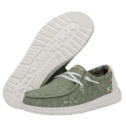 Wendy Boho - Olive 10 Wendy Boho - Olive -Heydude Shoes 40054 337 WENDYBOHO OLIVE PAIRBOTTOM
