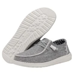 Wendy Boho Stitch - White Melange -Heydude Shoes 40057 1JD WENDYBOHOSTITCH WHITEMELANGE PAIRBOTTOM