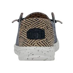 Wendy Chambray - Lapis Blue -Heydude Shoes 40059 4MG WENDY CHAMBRAY WOVEN LAPIS BLUE LEFT 5