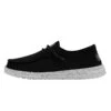 Wendy Slub Canvas - Black 1 Wendy Slub Canvas - Black -Heydude Shoes 40063 001 WENDY SLUB CANVAS BLACK LEFT 1