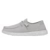 Wendy Slub Canvas - Light Grey -Heydude Shoes 40063 007 WENDYSLUBCANVAS LIGHTGREY LEFTSIDE