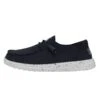 Wendy Slub Canvas - Navy 2 Wendy Slub Canvas - Navy -Heydude Shoes 40063 410 WENDYSLUBCANVAS NAVY LEFTSIDE 1