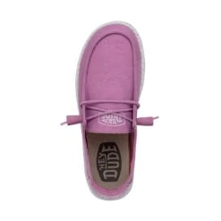 Wendy Slub Canvas - Violet -Heydude Shoes 40063 508 WENDYSLUBCANVAS VIOLET LEFTTOP