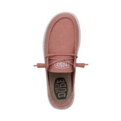 Wendy Slub Canvas - Terracotta -Heydude Shoes 40063 6VE WENDYSLUBCANVAS TERRACOTTA LEFTTOP