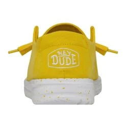 Wendy Slub Canvas - Empire Yellow -Heydude Shoes 40063 76I WENDYSLUBCANVAS EMPIREYELLOW LEFTBACK