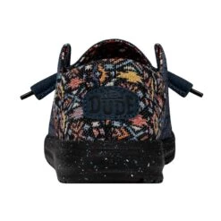 Wendy Funk Slub Blanket - Midnight Rain -Heydude Shoes 40066 4MK WENDYFUNKSLUBBLANKET MIDNIGHTRAIN LEFTBACK