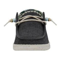 Wendy Fringe - Carbon 11 Wendy Fringe - Carbon -Heydude Shoes 40071 0YK WENDYFRINGE CARBON LEFTFRONT