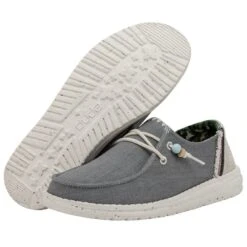 Wendy Fringe - Indigo 10 Wendy Fringe - Indigo -Heydude Shoes 40071 4ME WENDYFRINGE INDIGO PAIRBOTTOM