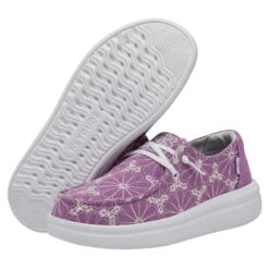 Wendy Rise Eyelet - Violet 10 Wendy Rise Eyelet - Violet -Heydude Shoes 40075 508 WENDY RISE EYELET VIOLET LEFT 3